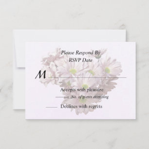 Rosa Daisy Mums Hjarta OSA Kort