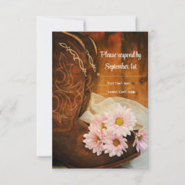 Rosa Daisy och Westerna Bröllopet OSA Cowboyot Boo