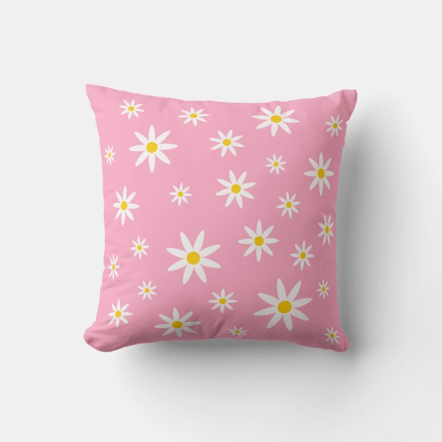 Rosa Daisy Pillow Kudde (Framsida)