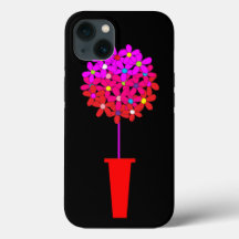 Rosa Daisy Puff Trädgårdsskulptur