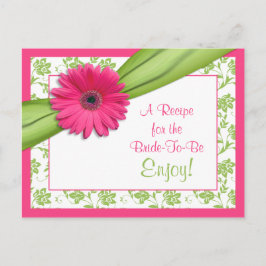 Rosa Daisy Recept Card for the Bride to be Vykort