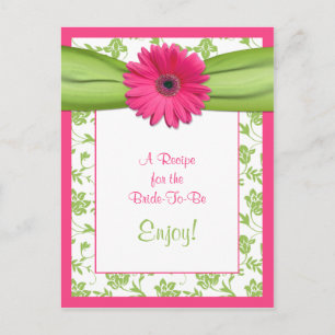 Rosa Daisy Recept Card for the Bride to be Vykort