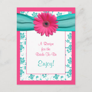 Rosa Daisy Recept Card for the Bride to be Vykort