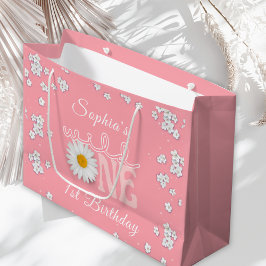 Rosa Daisy Wild One 1-års födelsedag