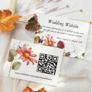 Rosa Daisy Wildblommes vattenfärgsBlommigt Tilläggskort