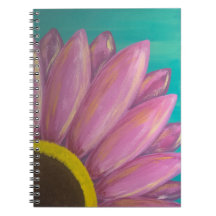 Rosa daisyspiralanteckningsbok