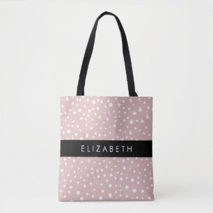 Rosa Dalmatian Spots, Dalmatian Dots, ditt namn Tygkasse