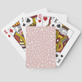 Rosa Dalmatian Spots, Dalmatian Dots, Dold Print Casinokort
