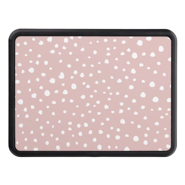 Rosa Dalmatian Spots, Dalmatian Dots, Dold Print Dragkroksskydd (Framsidan)