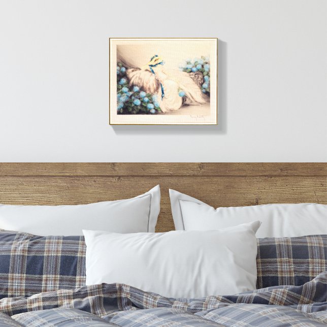 Rosa Dam, 1933 av Louis Icart Canvastryck (Insitu (sovrum))