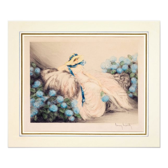 Rosa Dam, 1933 av Louis Icart Fototryck (Framsidan)