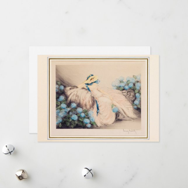 Rosa Dam, 1933 av Louis Icart Julkort (Fram/Back In Situ)