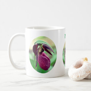 Rosa Dam, glanstrupsblomma, Personlig Kaffemugg