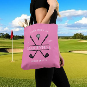 Rosa Dam Golf Klubb Namn Tygkasse