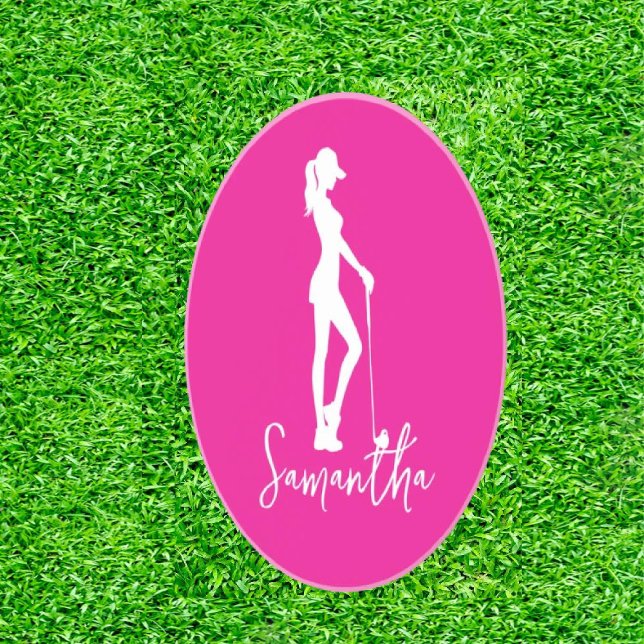 Rosa Dam Monogram Underlägg (Swing with Style, Play with Grace!)