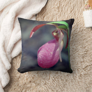 Rosa Dam Slipper Orchid RainDrop Kudde