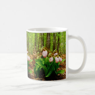 Rosa Dam Slipper vild Orchid Kaffemugg