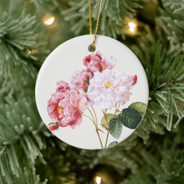 Rosa Damascena, Träd Julgransprydnad Keramik (Träd)