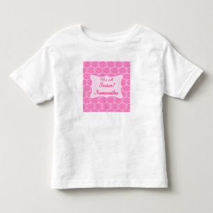 Rosa Damask Det är en syster Namn Personlig Kids Tee