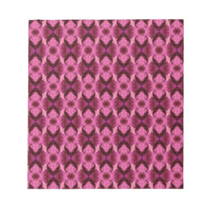 Rosa Damask Hearts Anteckningsblock