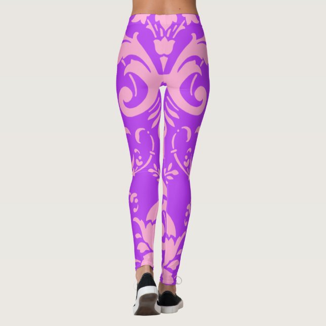 Rosa Damask Leggings (Baksida)
