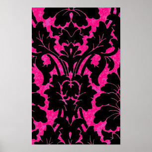Rosa Damask ~ Papper för snabbradbrytning 16,50 x Poster