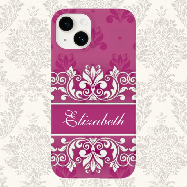 Rosa Damask swirl namn (Skapare uppladdad)