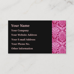 Rosa Damask Visitkort