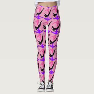 Rosa damasker för mönster för leggings