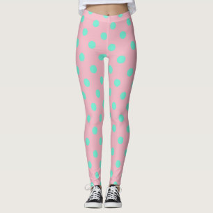 Rosa damasker med krickapolka dots leggings