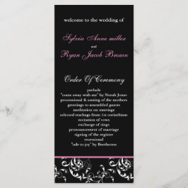 rosa Damaskus bröllopsprogram Program