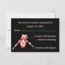 Rosa damens slipporkestrar svarskort OSA kort