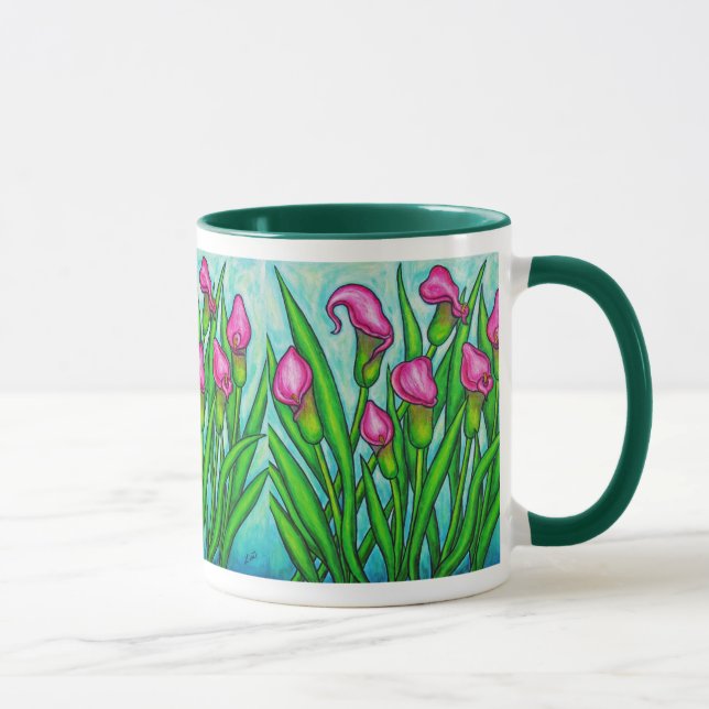 Rosa damer - mugg för Callaliljakaffe (Höger)