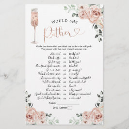 Rosa dammiga rosenblad Prosecco Would She Rather