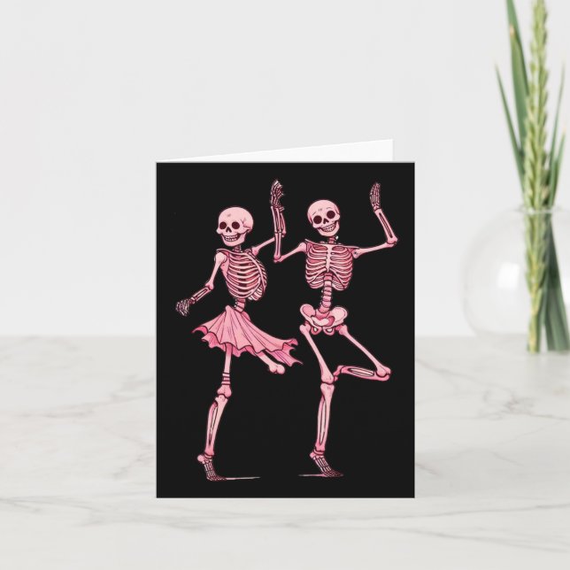 Rosa Dance Dance Day of Dead Halloween Kort (Framsida)