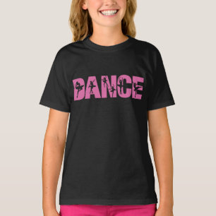 Rosa DANCE med Ballerina Cutouts T Shirt