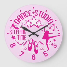 Rosa Dance Studio Rund Klocka