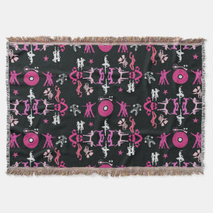 Rosa Dancer Patterner Home Decor Filt
