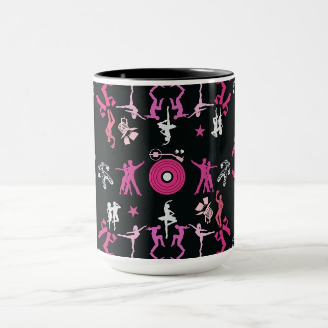 Rosa Dancer Patterner Home Decor Mugg (Center)