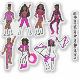 Rosa Dancer Stickers #1 Klistermärken