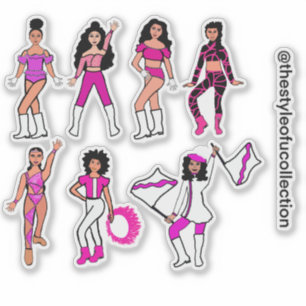 Rosa Dancer Stickers #2 Klistermärken