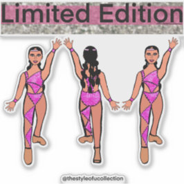 Rosa Dancer Stickers #4 Klistermärken