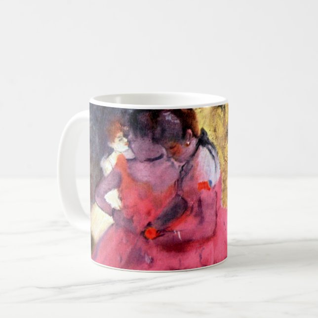 Rosa Dancers, Edgar Degas Kaffemugg (Framsida vänster)