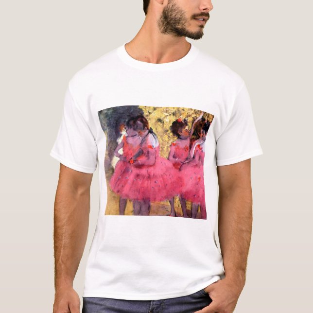 Rosa Dancers, Edgar Degas T Shirt (Framsida)