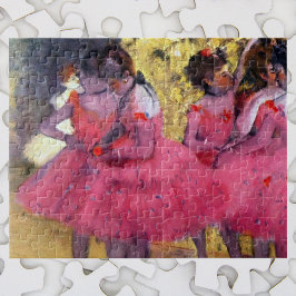 Rosa Dancers, Före Ballet av Edgar Degas Pussel