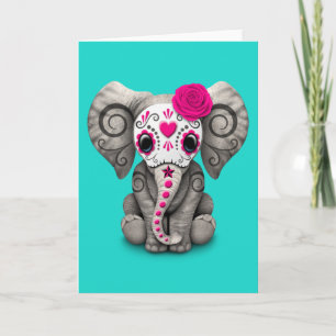 Rosa Day of the dead Elephant Kort