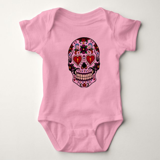 Rosa day of the dead t-shirt (Framsida)