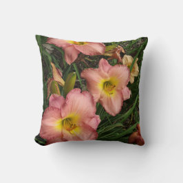 Rosa Daylilies Pillow Kudde