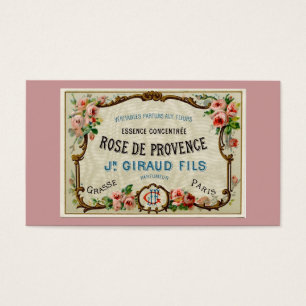 Rosa de Provance en fransk parfym Visitkort