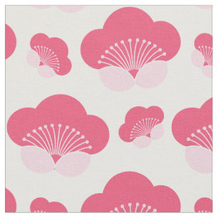 Rosa Deco Blommigt Design Tyg